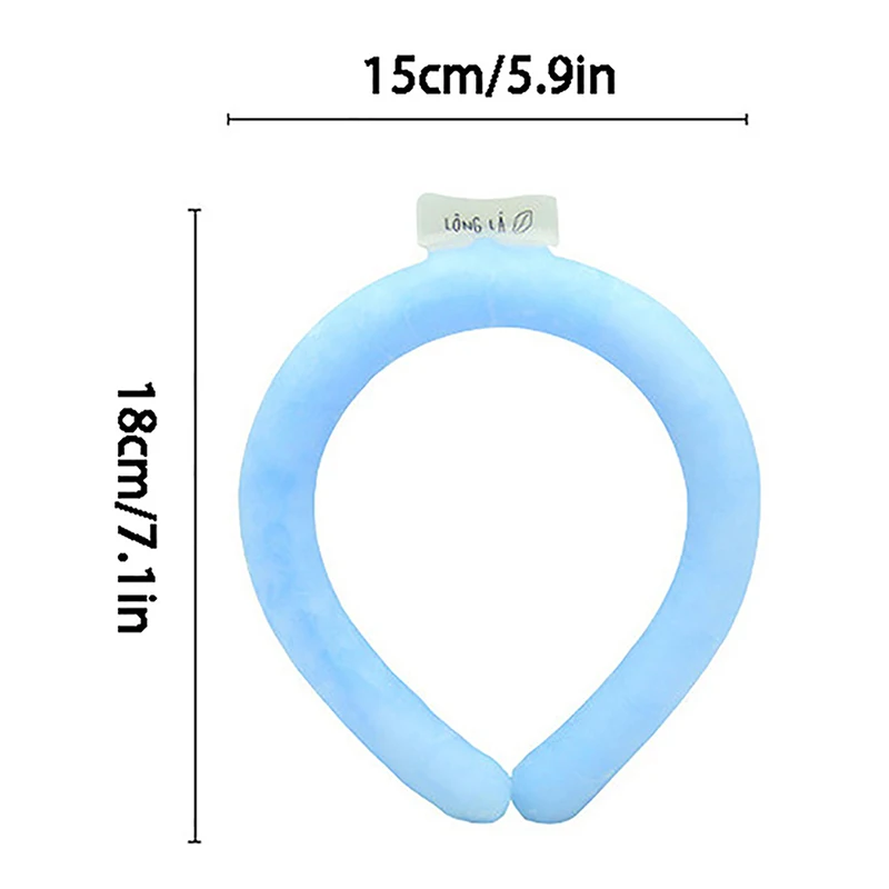 Summer Heatstroke Prevention Halter Cooler Icy Ring Wearable Neck Cooling Ice Bag Reusable Tube Collar Cycling Sport Neck Cooler