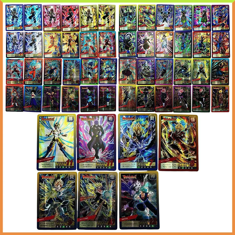 Anime Dragon Ball DIY ACG Tabletop Battle Game Laser Card Son Goku Bejita Yonsei Toys for boys Collectible Card Birthday Present