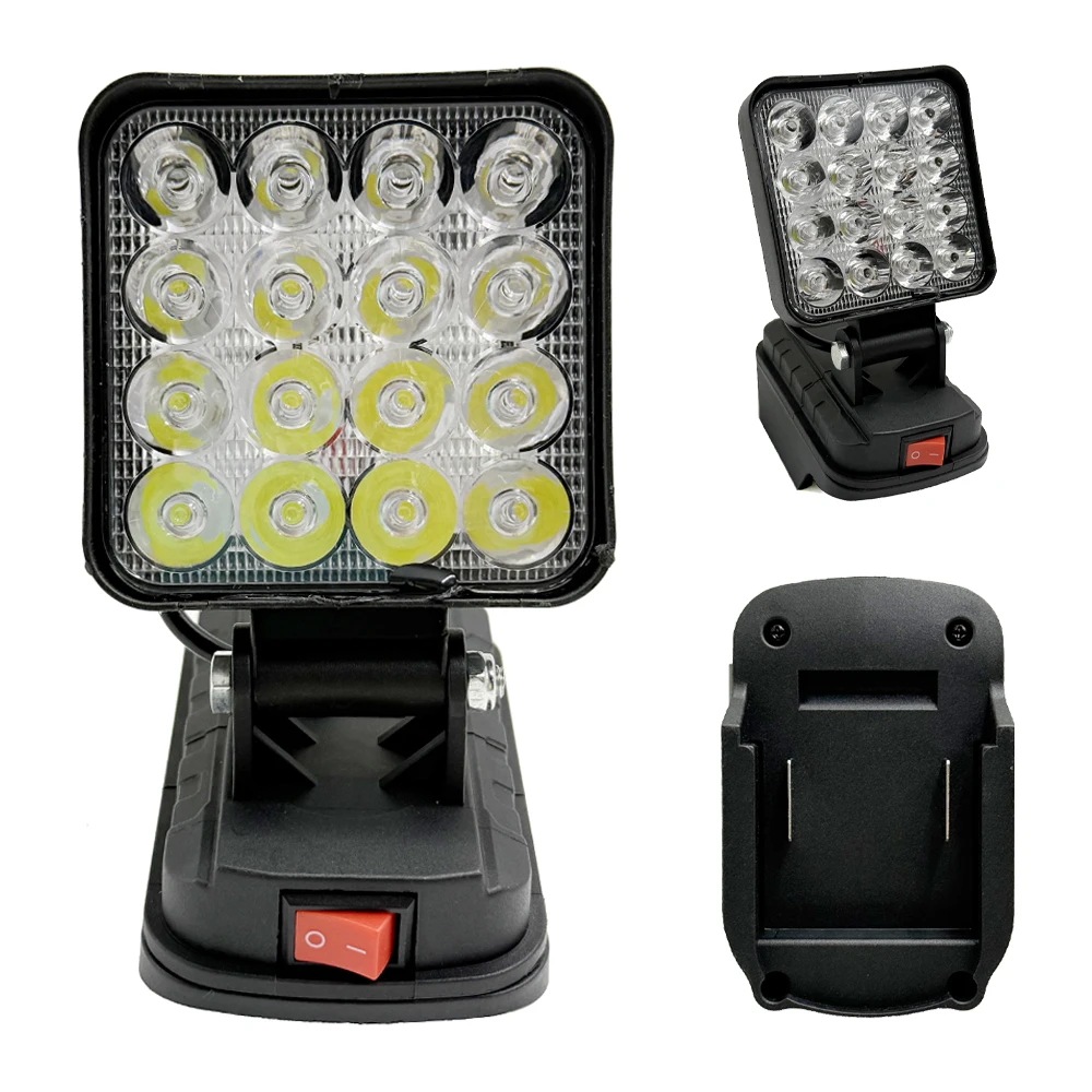 

For Makita 14.4V 18V Li-ion Battery 3 inch LED Work Light Flashlight Portable Camping Flood Lamp Lantern Emergency Lighting