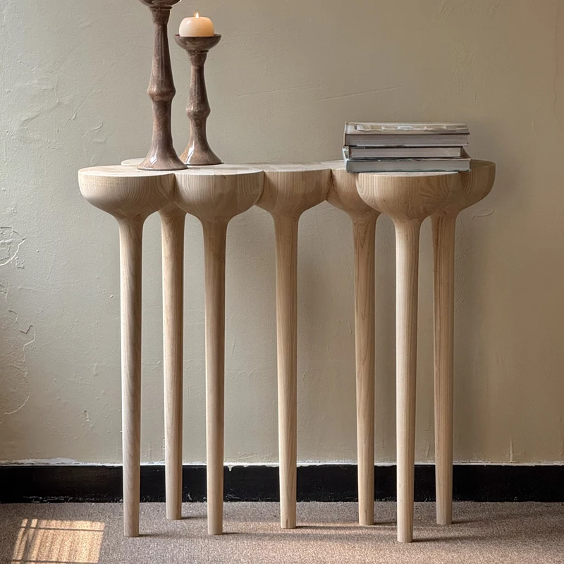 

Xuanguantai medieval solid wood end-view table foyer decorative strip case against the wall cabinet