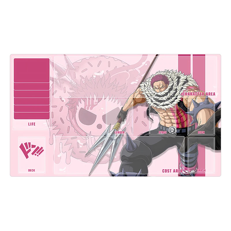 OPCG One Piece Luffy Nami Charlotte Katakuri Anime Playmat Trading Card Game Mat Dedicated Card Play Against Table Mat 60x35cm