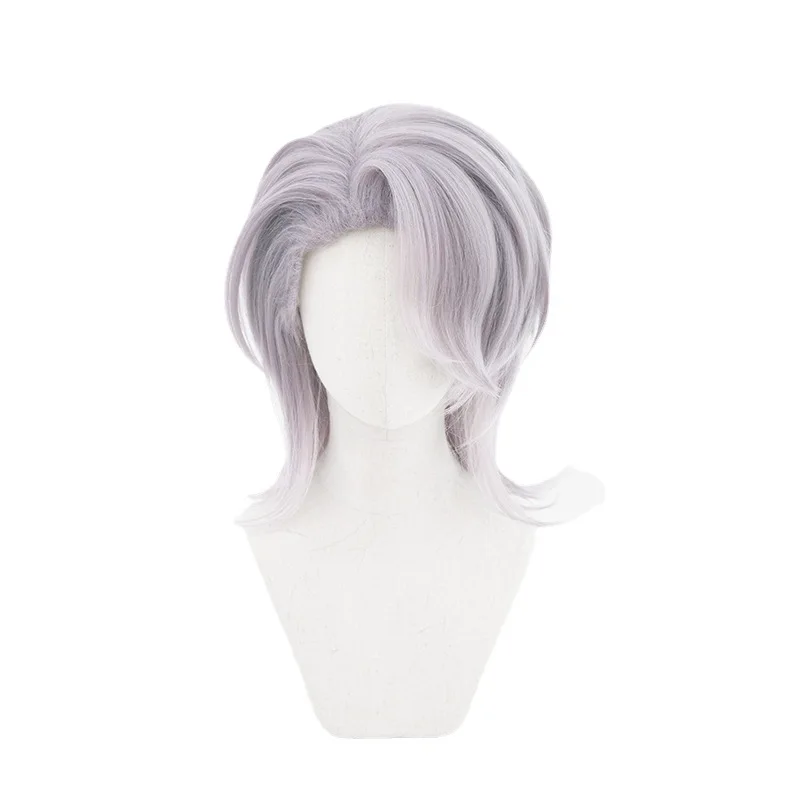 Path to Nowhere Zoya Cosplay Wig 40cm Light Purple Heat-resistant Synthetic Hair Halloween Party Cosplay Anime Wigs+free Wig Cap