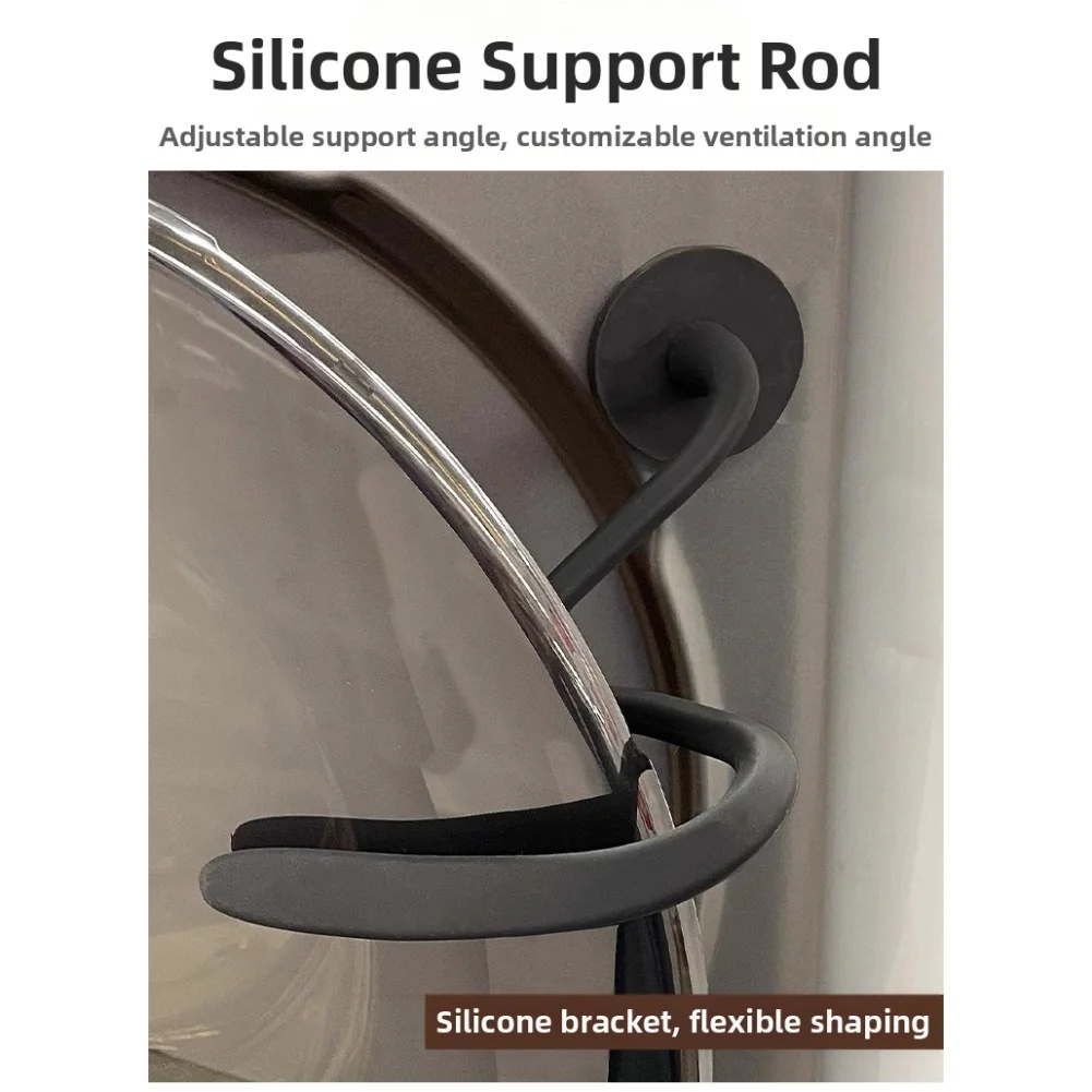 Adjustable Washing Machine Door Bracket Magnetic Holder for Front Load Washer Dryer Rust Resistant Iron and Silicone Material