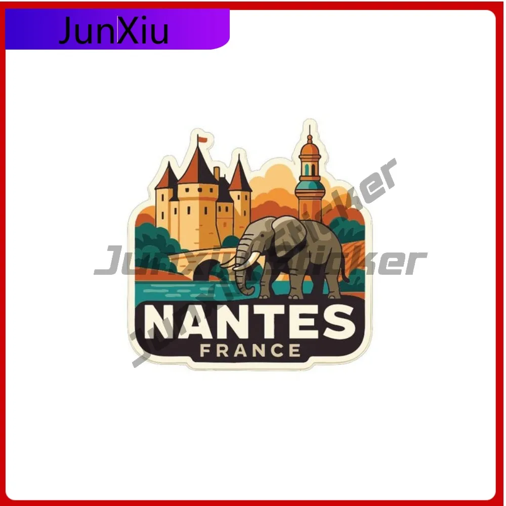 

Nantes City Vinyl Decal France Travel Vacation Sticker Motocross Bumper Window Phone Trunk Motorcycle Helmet Stickers Accessori