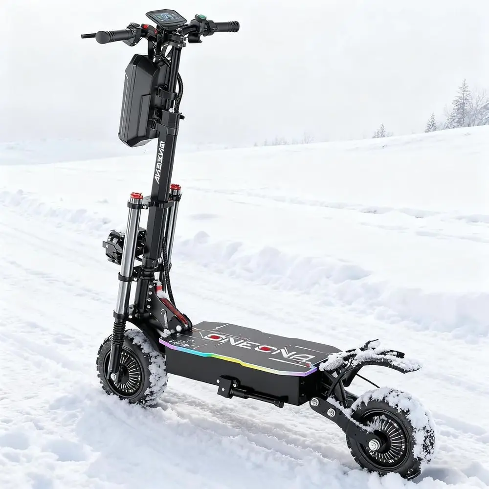 

Электрический самокат для взрослых, 5600 Вт, аккумулятор 60 В, 35 Ач, скорость 52 миль в час, 11 внедорожных шин