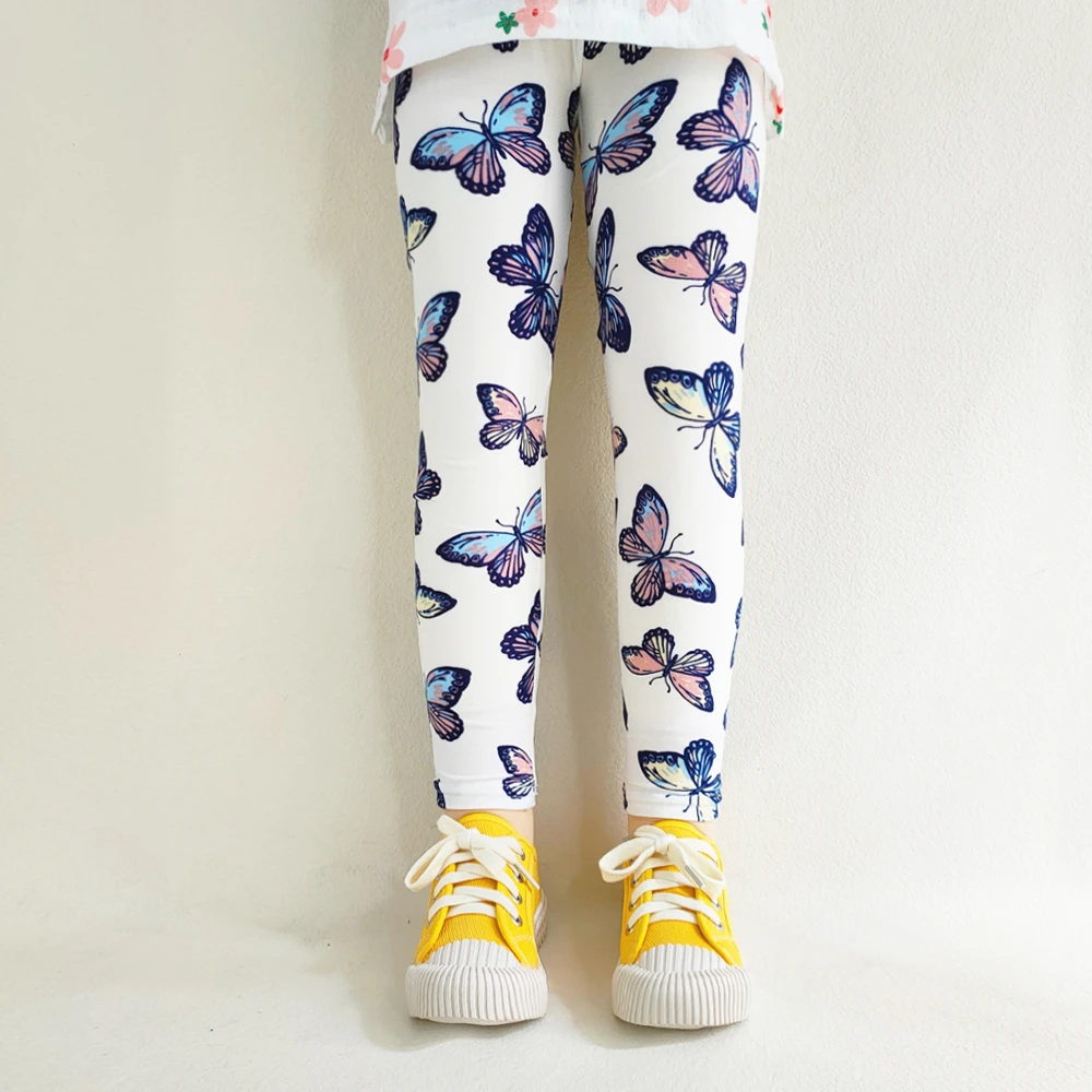 Mädchen Leggings Mode Cartoon Enge Hosen Frühling und Herbst Baby Mädchen Slim Fit Blumen Leggings Sommer Kinder Hosen – Detail 5