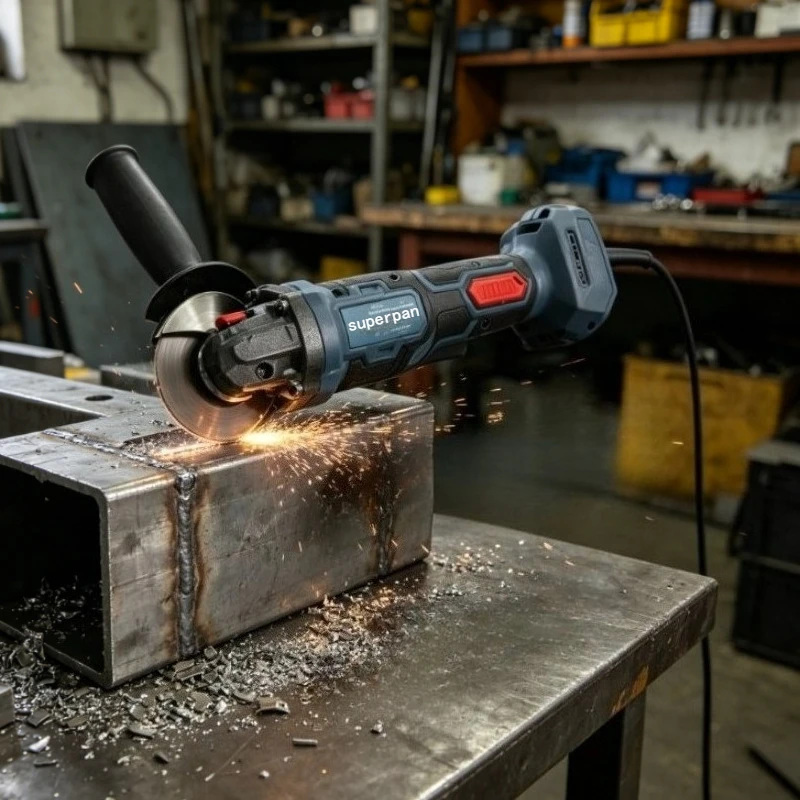 

SuperPan 10000RPM M14 Cordless Angle Grinder with Auxiliary Handles & Wrenches, Brushless Bare Tool for Metal Cutting