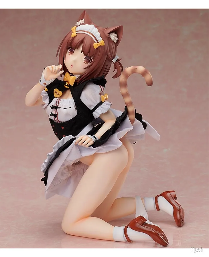 Natywna oprawa oryginalna: NEKOPARA Azuki 1/4 Sexy girls Anime z PVC figurki zabawki Anime rysunek dorosła lalka Model prezenty