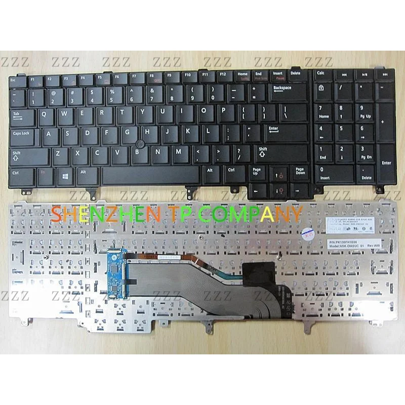 ZZ US Keyboard For Dell Precision M4600 M4700 M6600 M6700 no Backlit