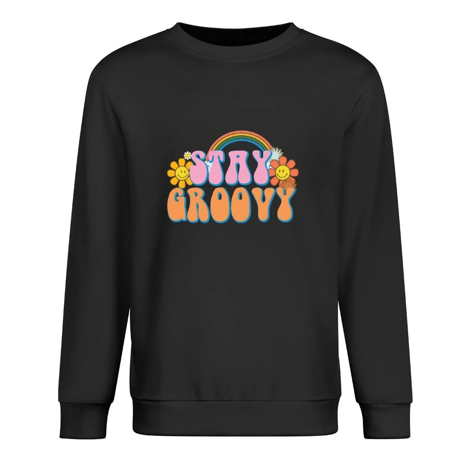 

Vintage Stay Groovy Retro Hippie Funny Pullover men's clothes men's sweat-shirt autumn jacket men autumn sweatshirt