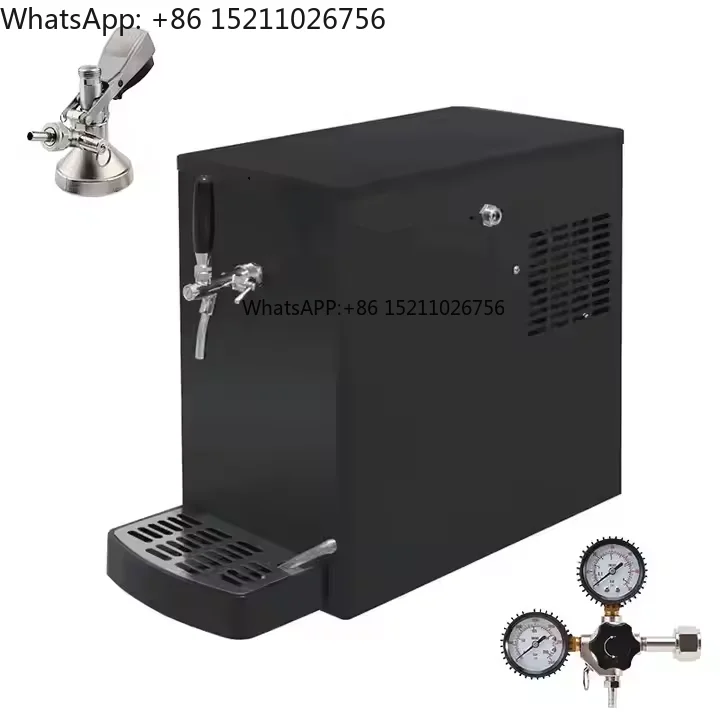 Commercial Compressor Refrigeration Tabletop Double One Tap Desktop Draft Beer Cooler Beer Tap Dispenser for Beer Soda Beverage