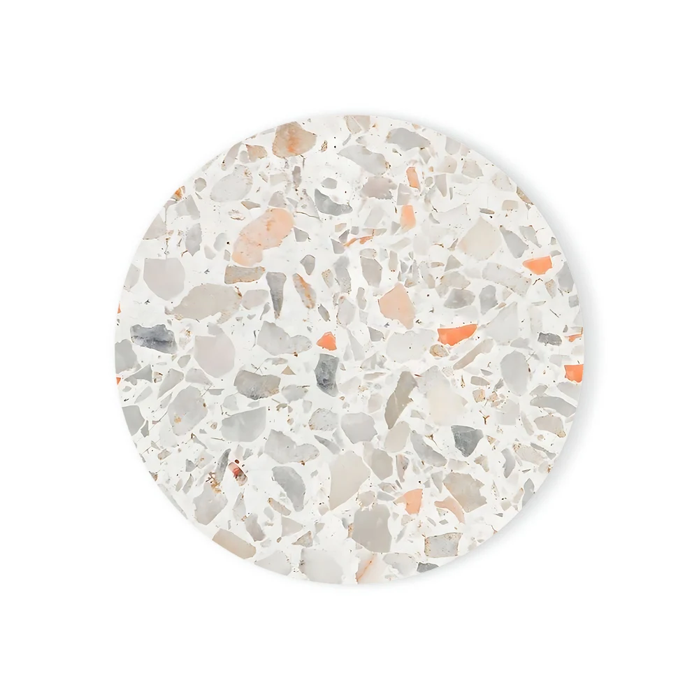 Terrazzo Marble Absorbent Coasters Ceramic Coasters for Wooden Table Suitable for Kinds of Cups Home Decor Housewarming Gift