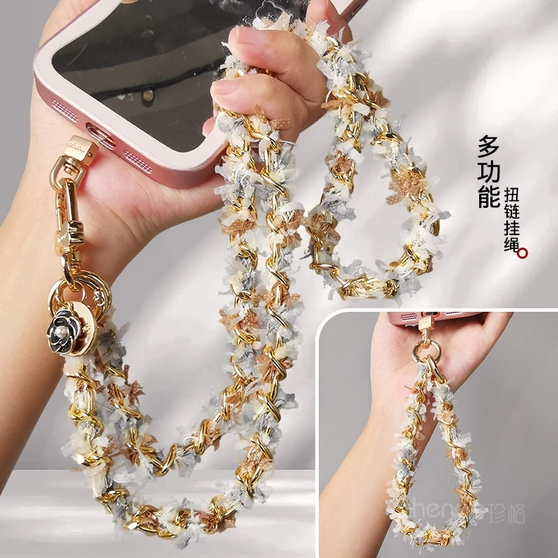 

Sturdy Lifting Anti Drop Phone Chain - Adjustable Multi Functional Crossbody Neck Wrist Hanging Strap for Women