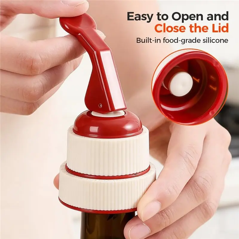 ABKS-Silicone For Wine Bottle Stopper, For Wine Bottle Vacuum Closure, Reusable Sealant For Beer& Champagne Storage