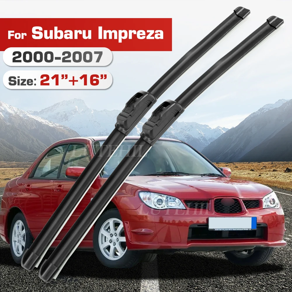 

Стеклоочиститель для Subaru Impreza GD GG 2000-2007 2001 2002 2003 2004 2005, передние лобовое стекло, щетка для лобового стекла 21 "+ 16"