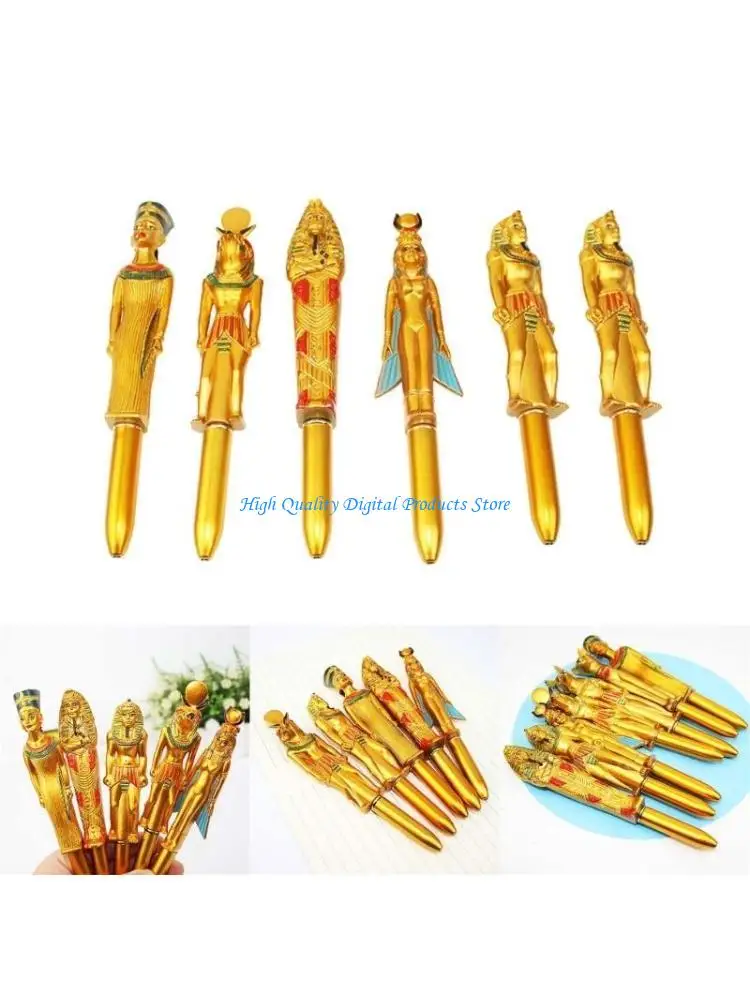 

U2JE 6Pcs Creative Figure Ballpoint Pen Kids Ballpoint Pen Toy Student Nice Pens Gift
