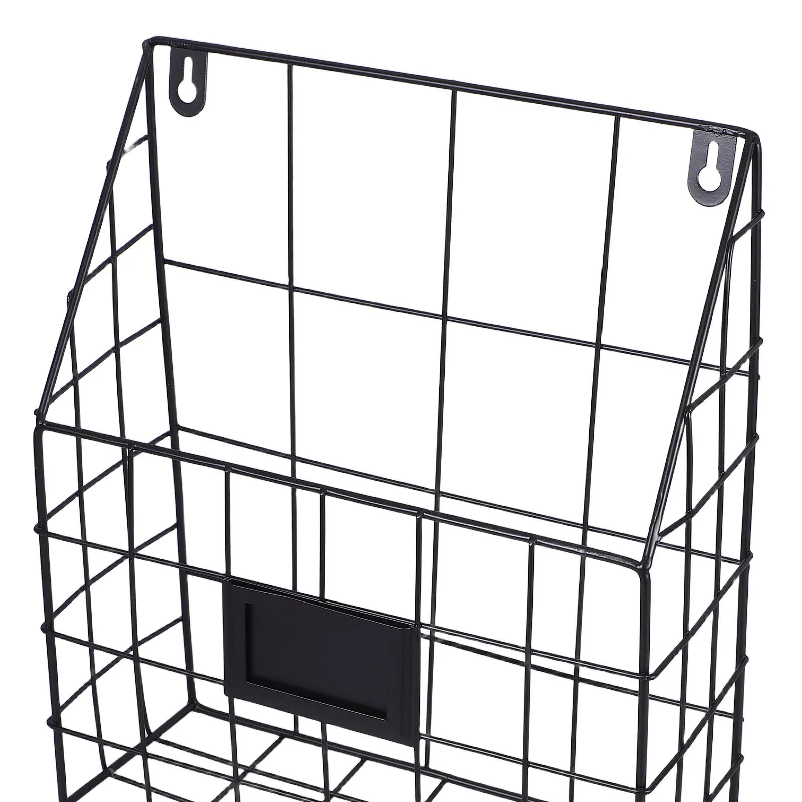 Black Nordic Style Wrought Iron Newspaper Stand For Documents Files Letters Book Organizer Storage Rack Desktop Desk