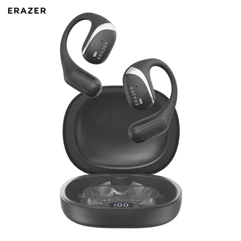 ERAZER X9 무선 블루투스 5.4 이어폰 스포츠 무선 헤드폰, 마이크 터치 컨트롤 소음 차단 방수