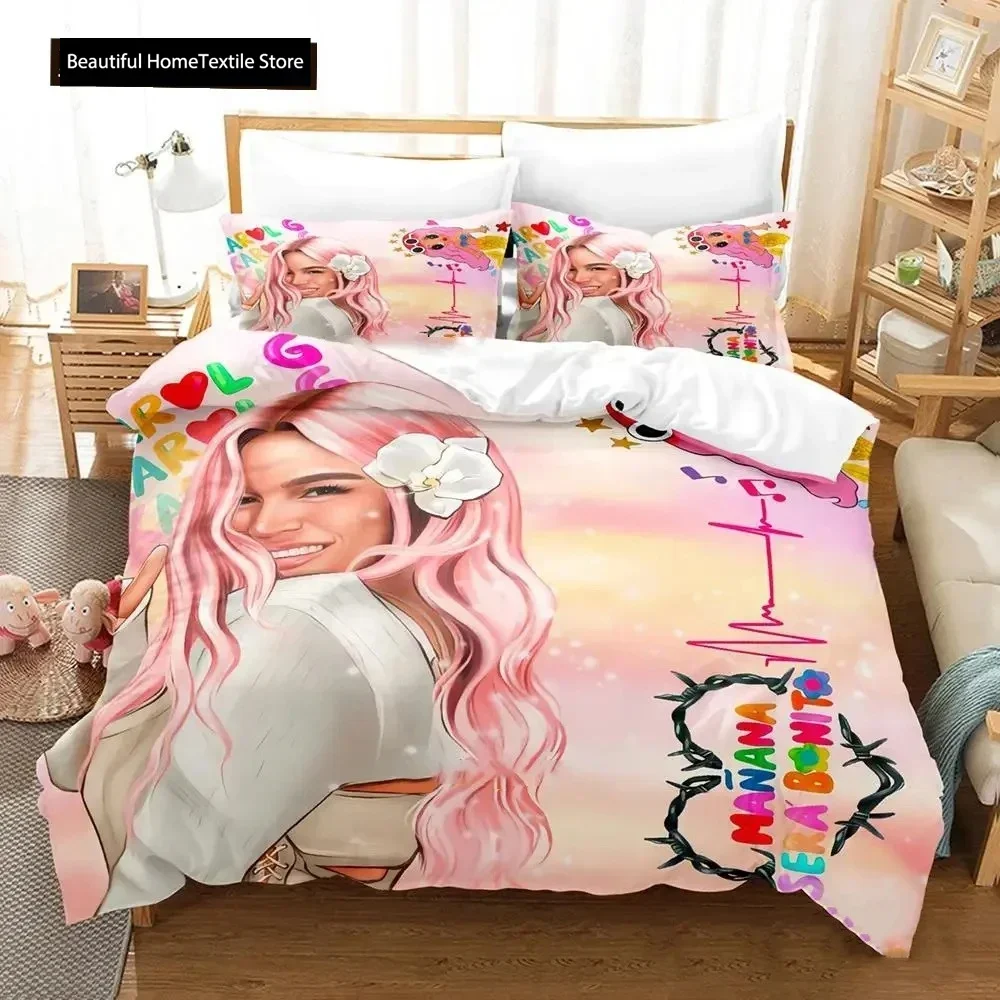 Karol G Album Manana Sera Bonito Bichota 3D NEW Duvet Cover Pillowcase Bedding Set Adult Girl Bedroom Decoration Double Large