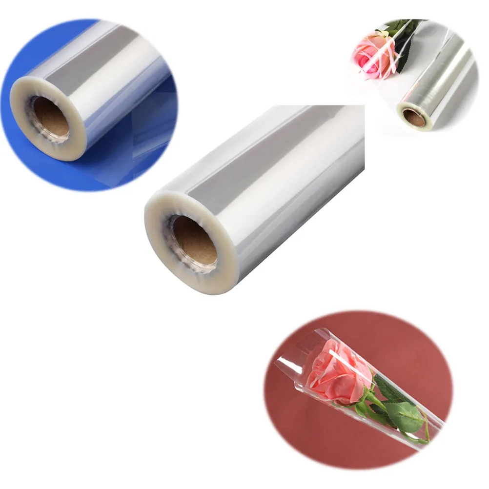 1 Roll Clear Glassine For Gift Baskets Flower Bouquets Wrapping Cellophane Roll Transparent Wrapping Paper For Crafts Party - view 2