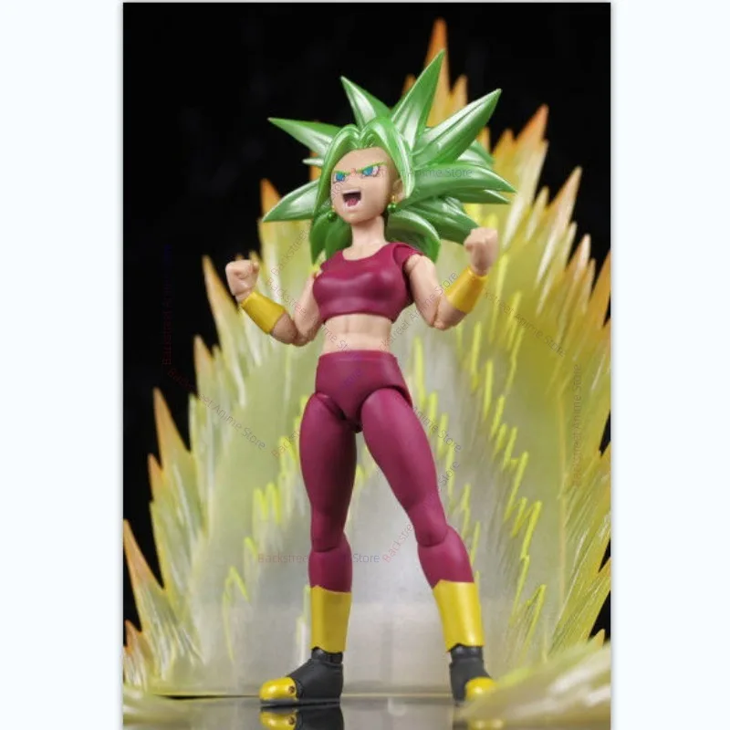 En Stock Original Bandai SHFiguarts Dragon Ball Super Super Saiyan Kefla figura Anime figura de acción modelo de juguete