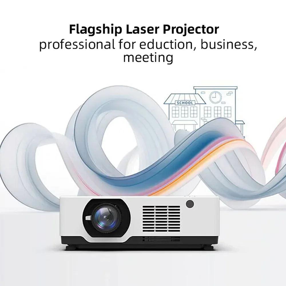 2025/Yinzam WU8 2K UHD جهاز عرض احترافي عالي اللومن، واجهات متعددة ثلاثية الأبعاد ثلاثية الأبعاد جهاز عرض فيديو خارجي عالي الطاقة #6