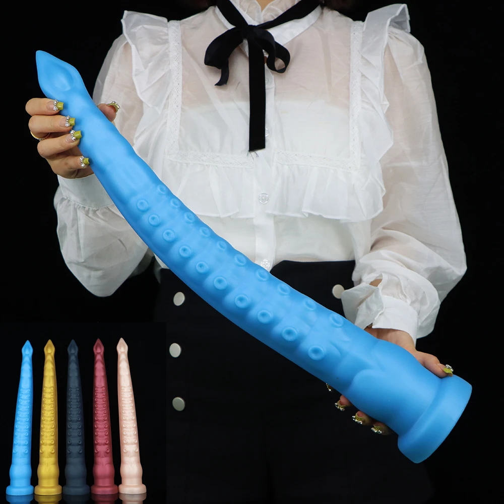 Bouchon anal en silicone poulpe flexible, ventouse, masturbateur de jaune de cul, gode tentacule réaliste, long pénis, fournitures de masturbation féminine