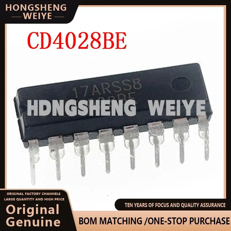 

100%new 10PCS CD4028BE DIP16 CD4028 DIP 4028BE DIP-16 IC