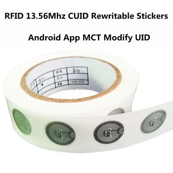 13,56 MHz CUID UID veränderbarer S50 1K NFC-Aufkleber Nasseinlage NFC-Tag Sektor 0 Block 0 Wiederbeschreibbar für NFC Andriod MCT Copy Clone
