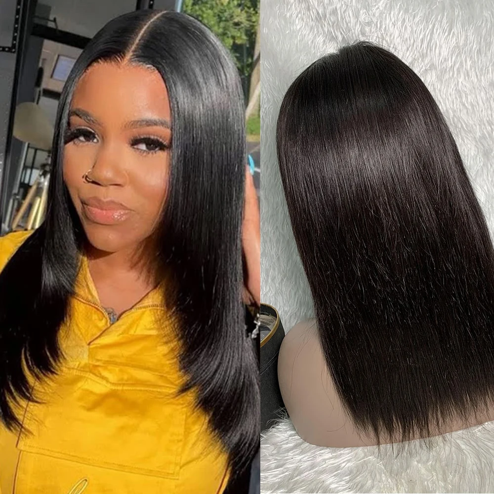 Straight Lace Front Wig 22 Inch Lace Front Human Hair Wigs Brazilian for Women Hd Transparent 4x4 Lace Frontal Wig Pre Plucked