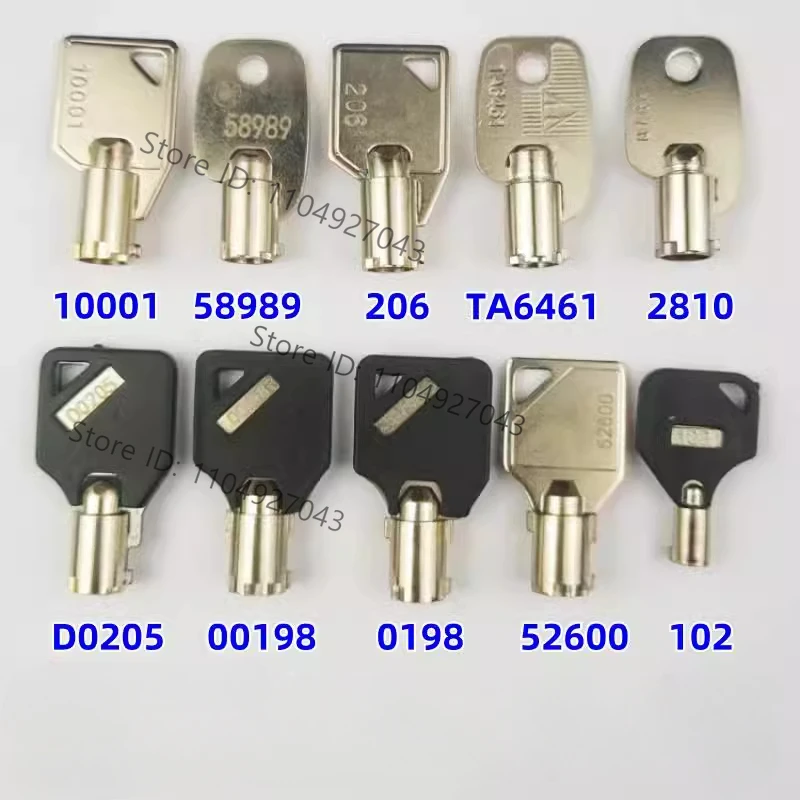 10 Stück Aufzug Rolltreppe Allgemeinschlüssel für Otis KONE Toshiba Hitachi Basisstation Schloss Schaltschrank 206,207,210
