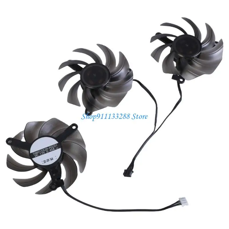 

G88D 80 мм 4PIN TH8015S2H-PCC01 Охлаждающий вентилятор для RTX3060 TI 3070 3070TI 3080 3080TI.