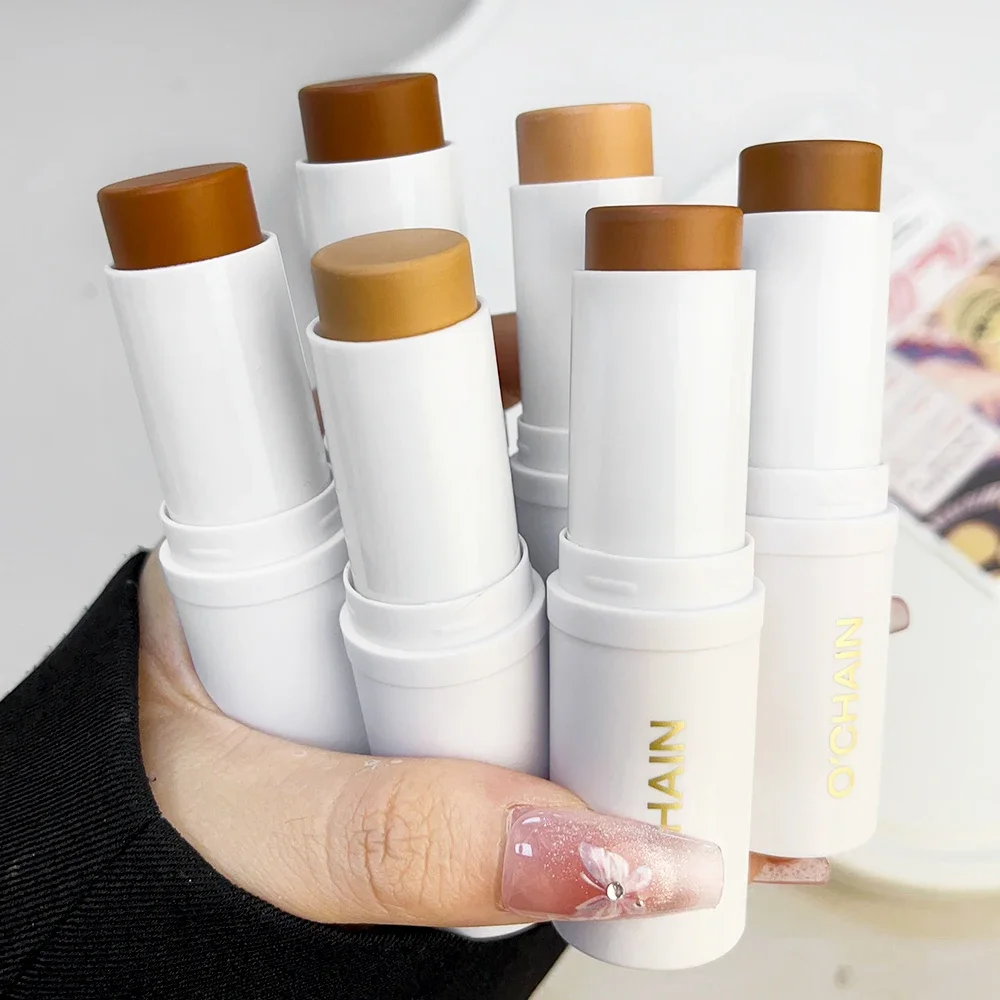 Multifunctional Bronzer Highlighter Stick Waterproof Contouring Cream Corrector Illuminator for Brightening Women Contour Makeup