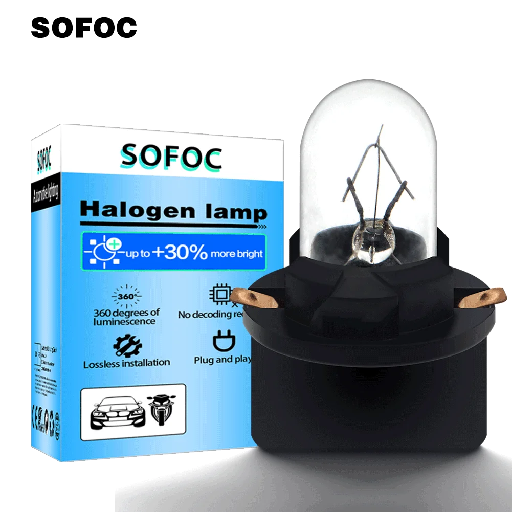 

10Pcs T5 LED Car Light Automobiles Light-emitting Diode Instrument Gauge Dashboard Light Bulb 12V Auto Interior Lamp Plug&Play