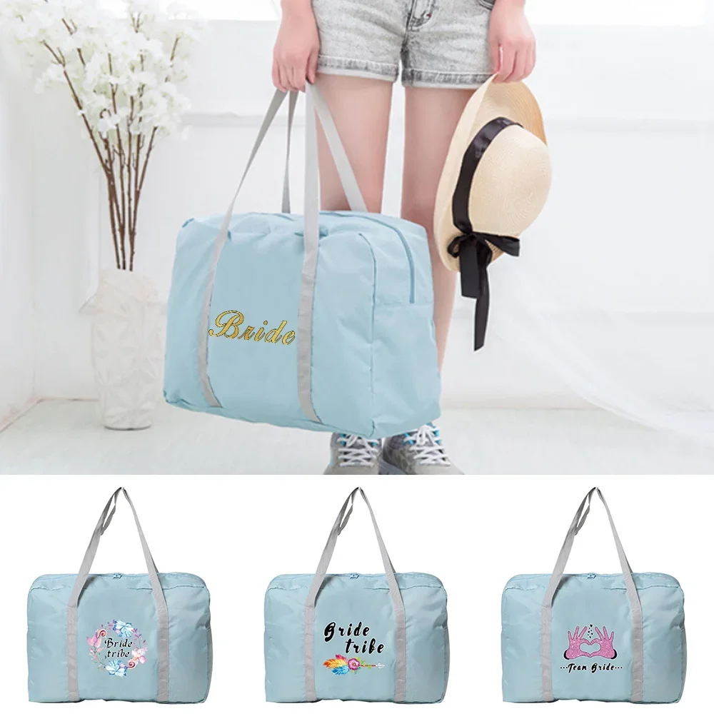 

Women Travel Bag Large Tote Organizer Weekend Cover Clothes Duffle Storage Bride Print Holiday Necessaire Carry-on Handbags Men