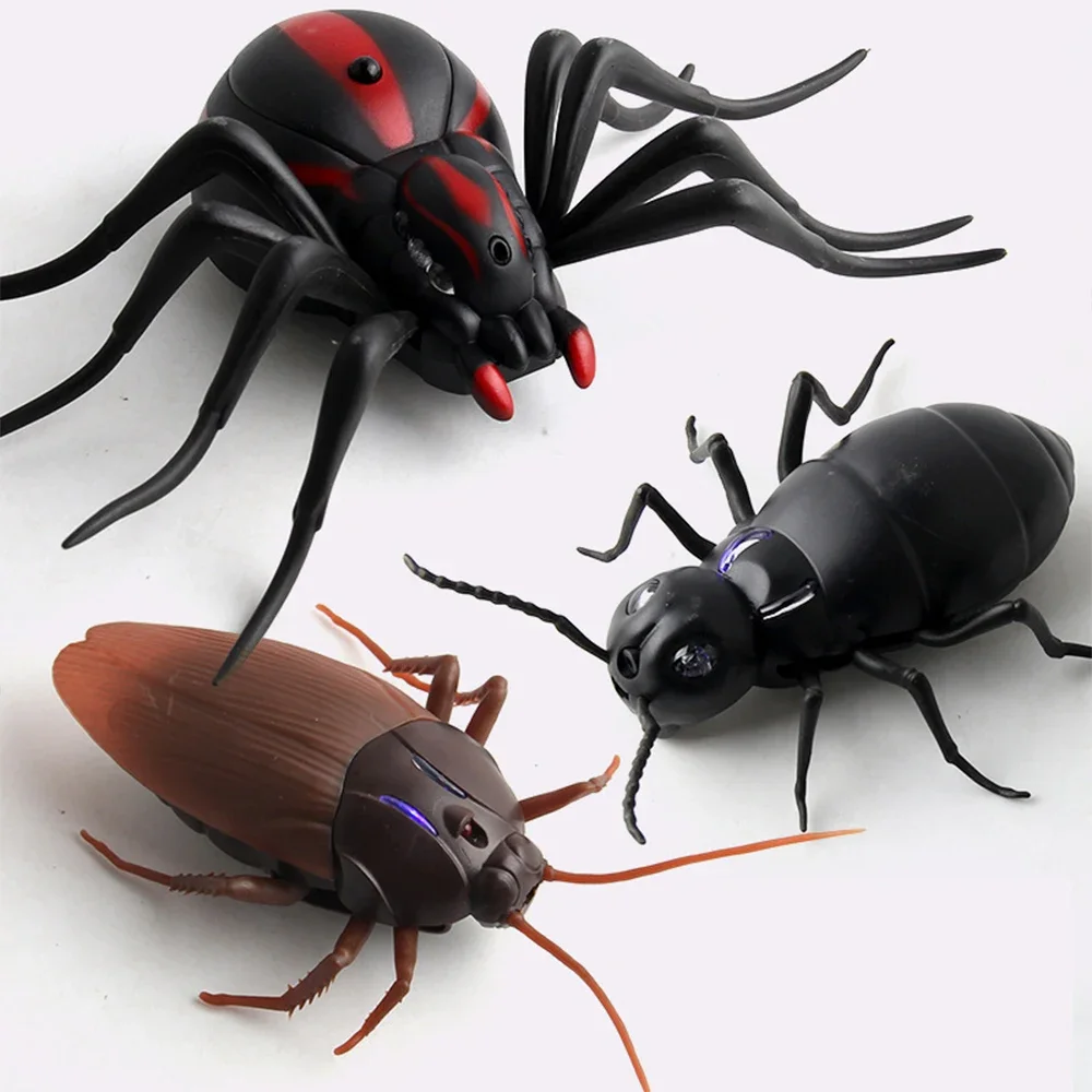 Strange Remote Control Animal Cockroach Children Simulation Spooky Toy Spider Puzzle Electric Ant Halloween Practical Funny Toy