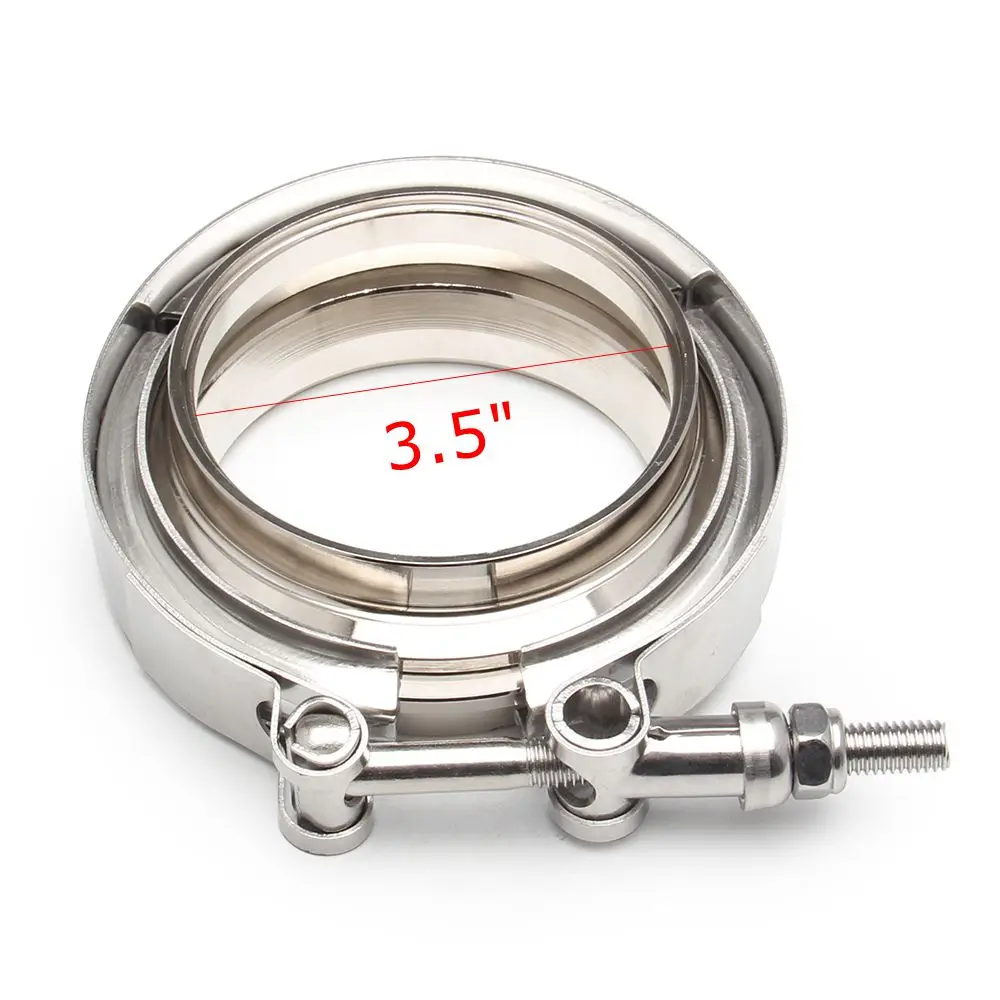 2" 2.5" 3" 3.5" 4" V-Band Clamp With Flange Male Female Fit for Exhaust System, Turbocharger, Downpipe, Muffler image 3