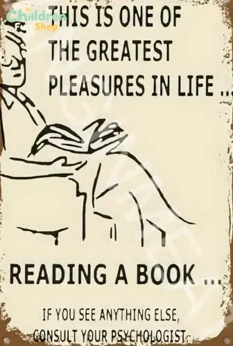 One Of The Greatest Pleasures Funny  Aluminum Metal Sign-Aluminum