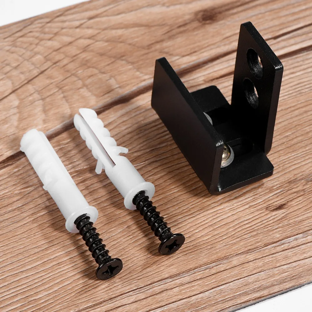 Durable Adjustable Barn Door Floor Guide U Shaped Anti Swing Sliding Door Floor Guide Wall Mount Floor Guide Cabinets