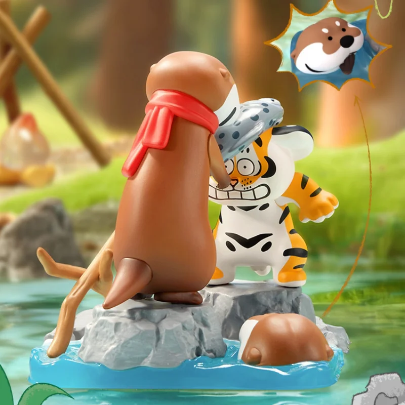 

Funism I'm Not Fat Tiger Blind Box Collectible Vinyl Doll Cute Tiger Friends Desktop Ornaments for Anime Fans