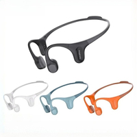 Mojawa Run Plus Bluetooth Bone Conduction Headphones IP68 Waterproof Sports Wireless Earhook Headsets DIY MP3 With 32G Memory
