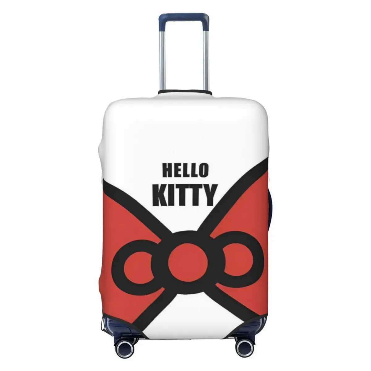 

Hello Kitty Cat Animal Print Suitcase Cover Business Vacation Elastic Luggage Case Protection