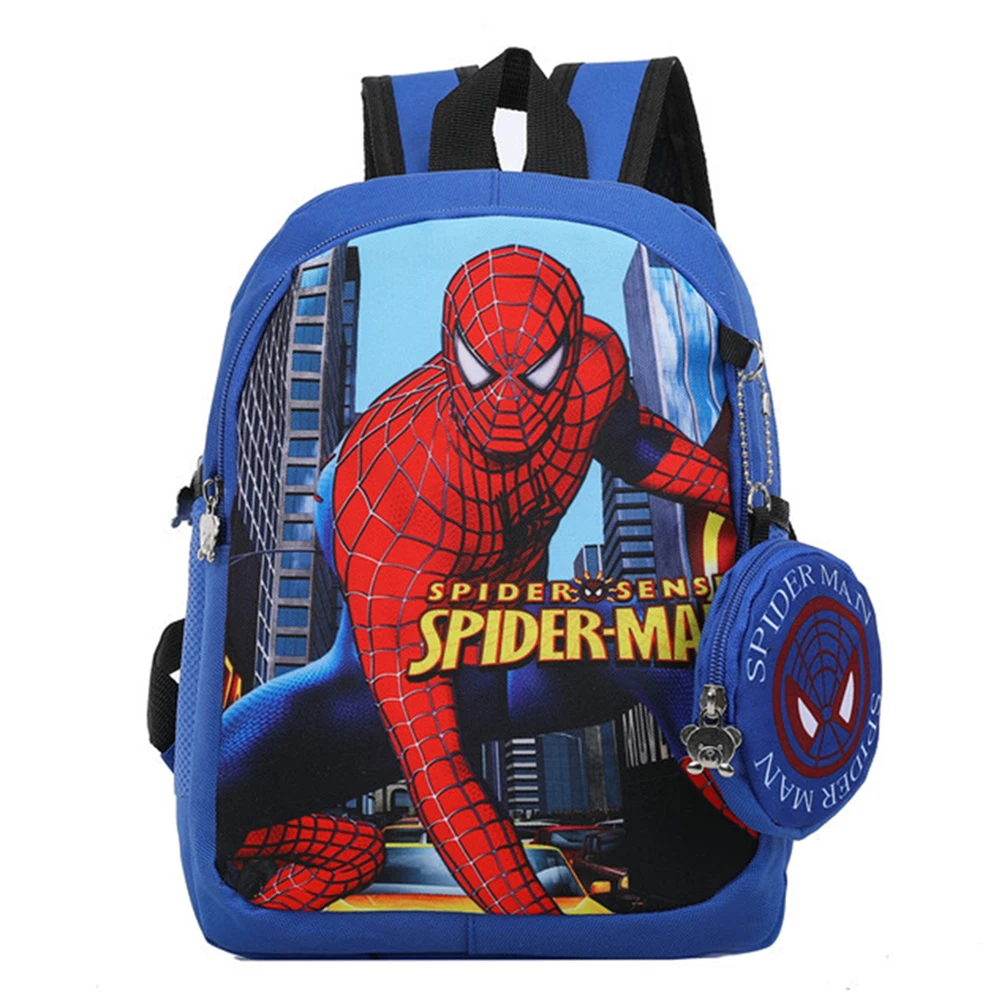 Marvel Kids Backpack for Students Spider Man Design Kindergarten Bagpack Casual Baby School Bags Teenagers Breathable Bookbag