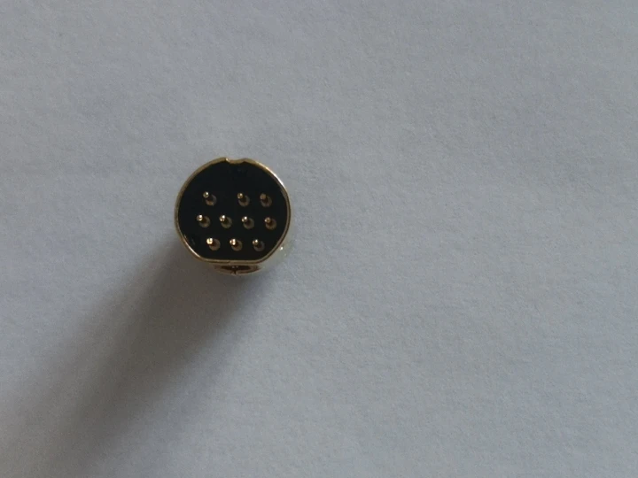 100 PCS 10 pin gold connector