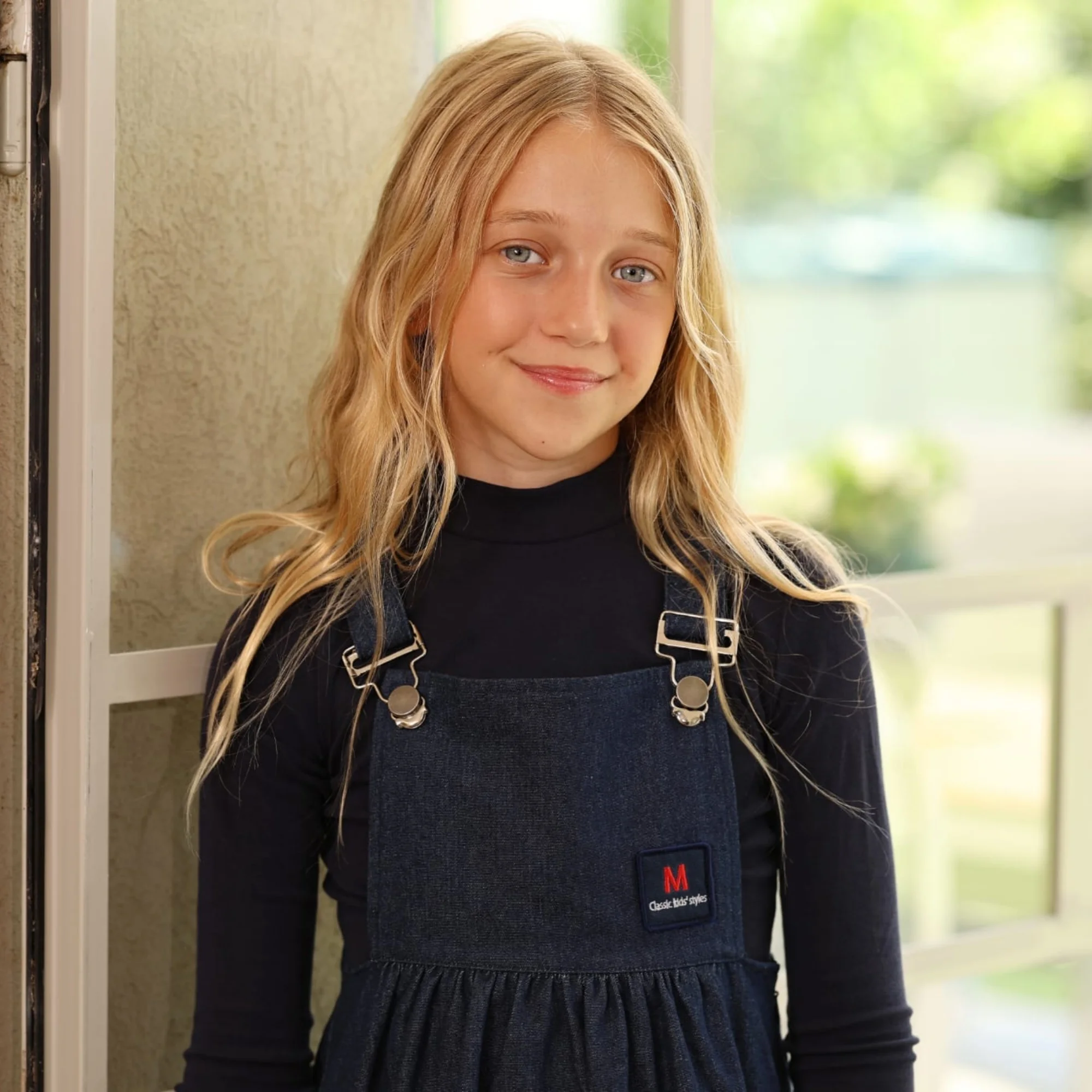 2026 Mali's AW Navy Denim-Kleidung mit Logo-Etikett für Jungen und Mädchen, passende Outfits für Bruder und Schwester, Sweatshirt, Pullover, Kleid, Rock – Detail 12