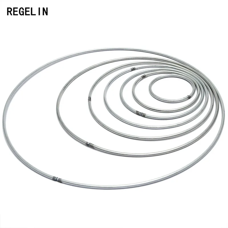 REGELIN łapacz snów Reve koło pierścionki ustalenia wiszące okrągłe cercle metalowe wlać attrape reve netto biżuteria DIY 10 sztuk 35-200mm