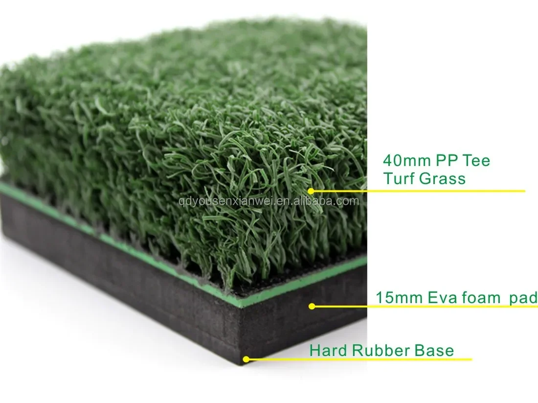 Driving Range Golf Impact Mat Premium Tee Turf Golf Hitting Mats Tee Line Turf