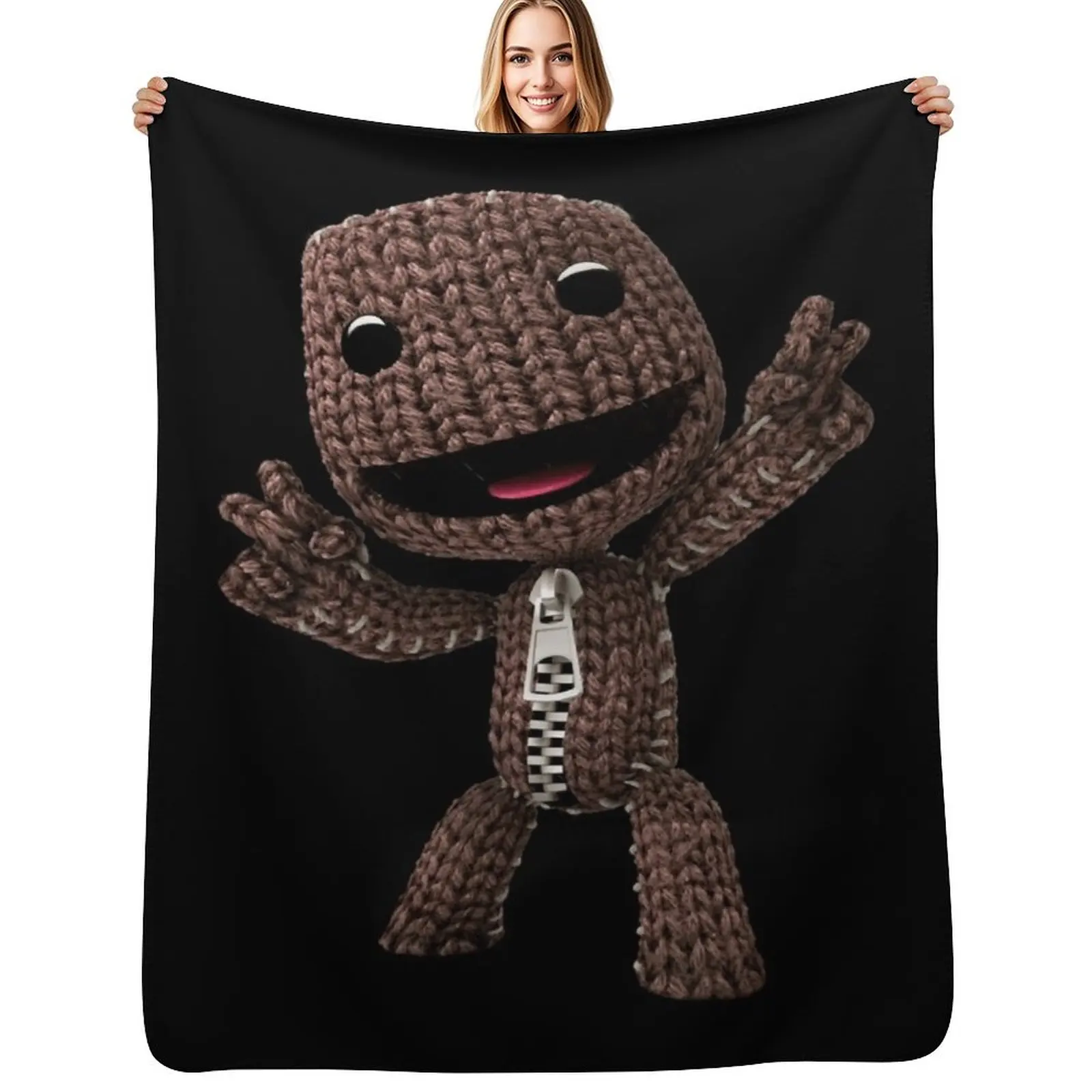 

LBP Sackboy Throw Blanket No Pilling Soft Warm Blanket for Bed