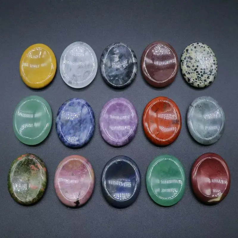 

Worry Stone Amethyst Rose Quartz Hand Carved Thumb Stone Pocket Meditation Oval Crystal Natural Vitality Relaxation Palm Stone