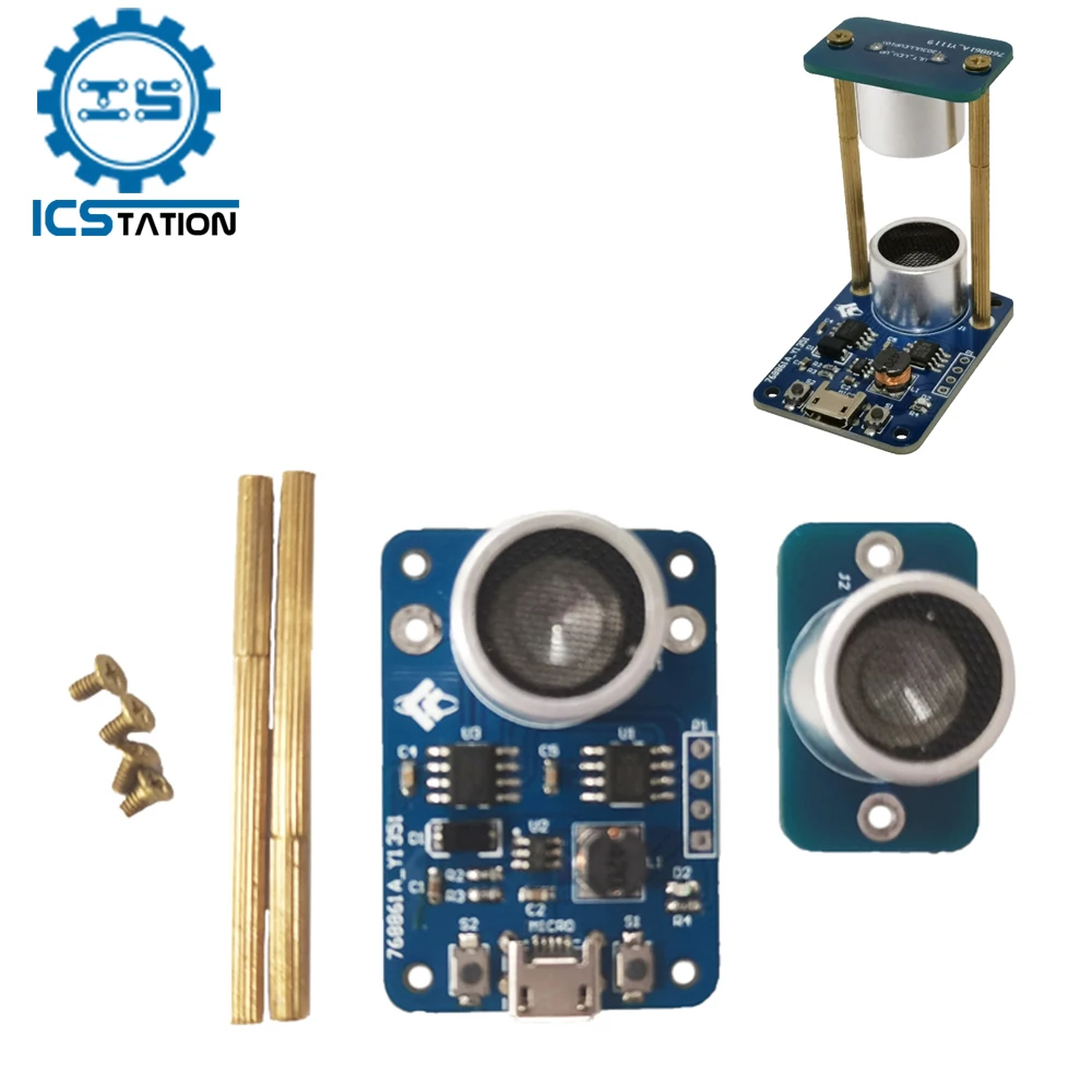 DIY Ultrasonic Levitation Kit Device Mini Acoustic Suspension Levitator Stand Wave Board Micro USB 5V Powered DIY Learning Kit